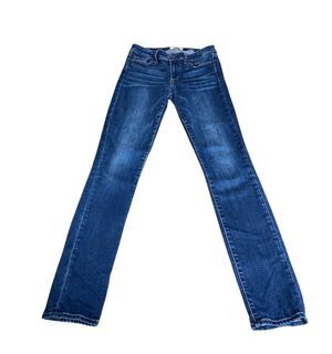 Paige Skyline Women's Dark Blue Denim Skinny Jeans Size 27